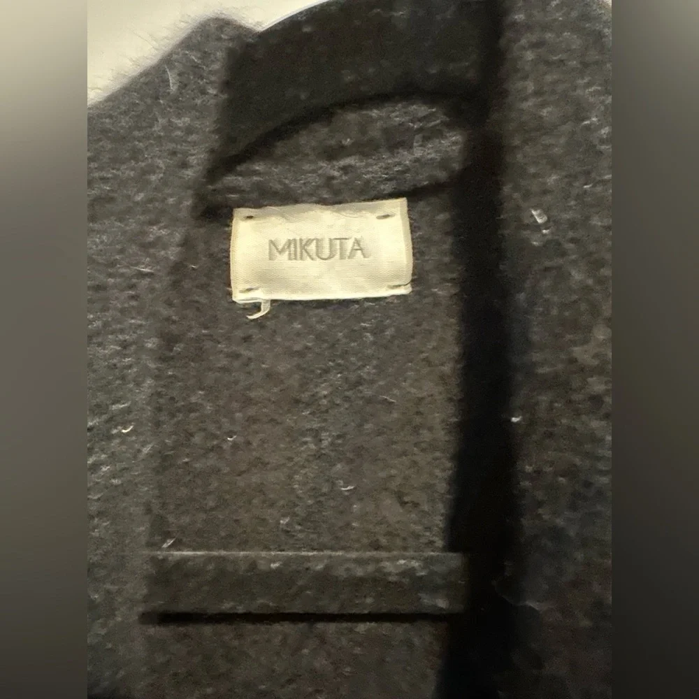 Mikuta oversized knitted cardigan black - Picture 3 of 6